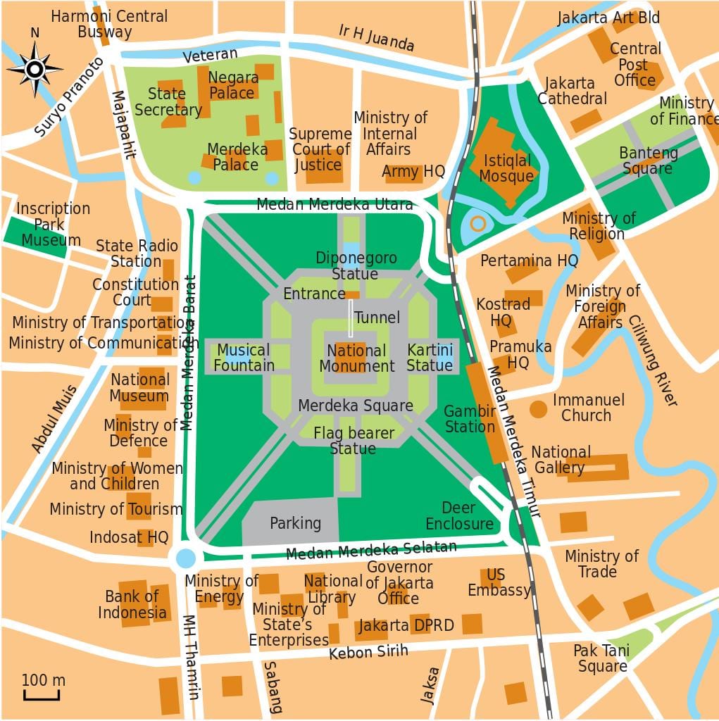 ਨਕਸ਼ਾ ਦੇ ਦਫ਼ਤਰ Jakarta