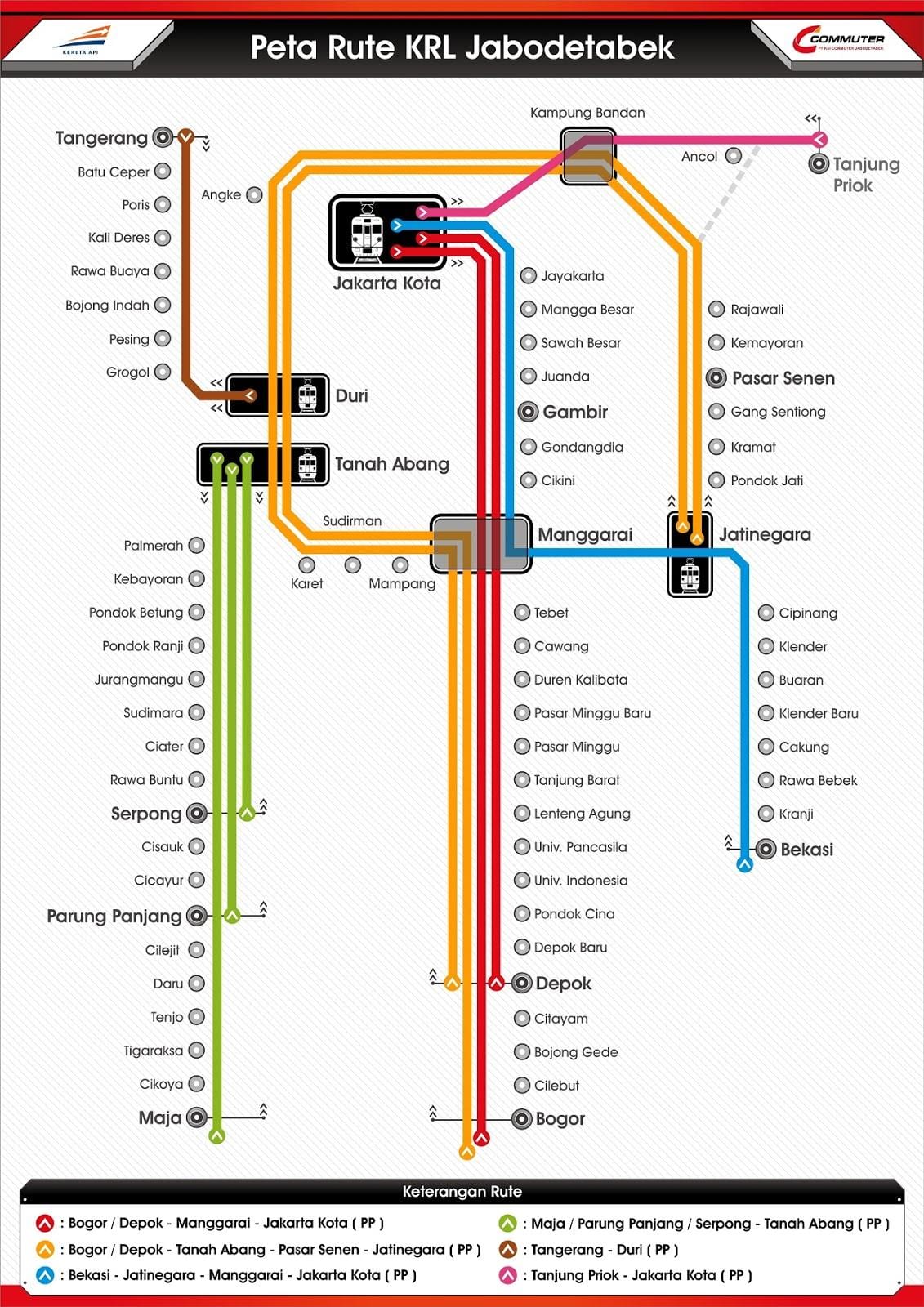 ਨਕਸ਼ਾ krl Jakarta