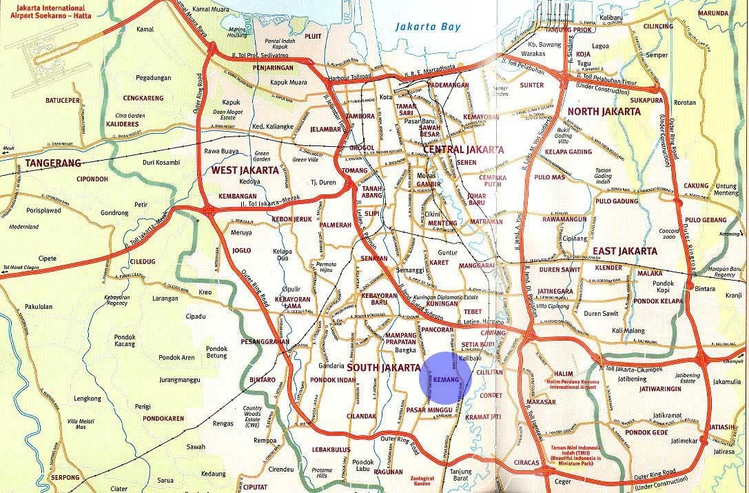 ਨਕਸ਼ਾ ਦੇ kemang Jakarta
