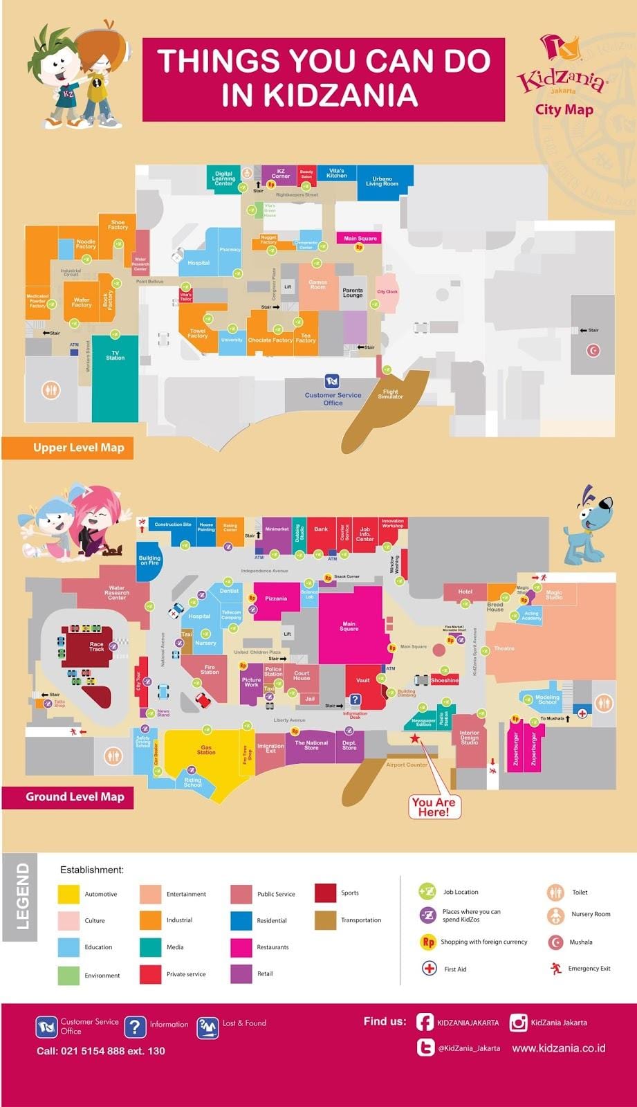 ਨਕਸ਼ਾ ਦੇ kidzania Jakarta