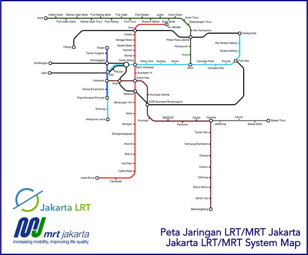 ਜਕਾਰਤਾ lrt ਨਕਸ਼ਾ
