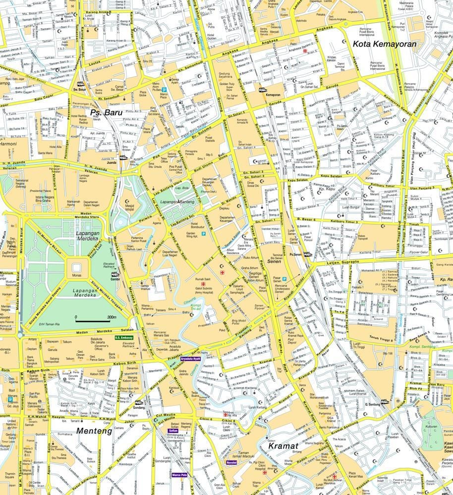 ਨਕਸ਼ਾ ਦੇ menteng Jakarta