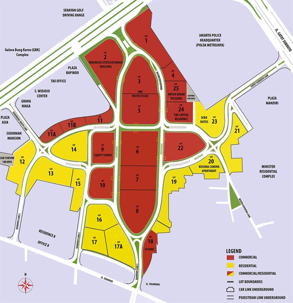 ਨਕਸ਼ਾ ਦੇ scbd Jakarta