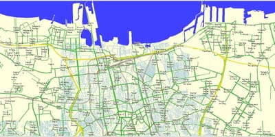 ਨਕਸ਼ਾ ਦੇ ਉੱਤਰੀ Jakarta