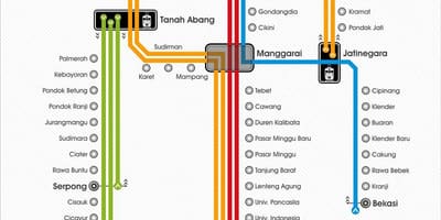 ਨਕਸ਼ਾ krl Jakarta