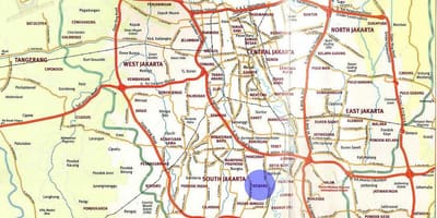 ਨਕਸ਼ਾ ਦੇ kemang Jakarta
