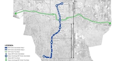 ਜਕਾਰਤਾ mrt ਰਸਤਾ ਦਾ ਨਕਸ਼ਾ
